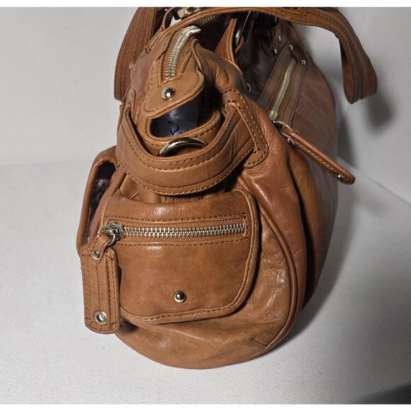 Junior Drake Gretchen Lamb Leather Tote, Satchel, Purse. Shoulder Bag - Picture 7 of 16